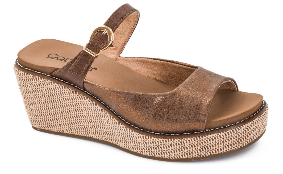 Corky's Bronze Combo Treat Yourself Wedges - Macoma Boutique302 Wedges & Heels