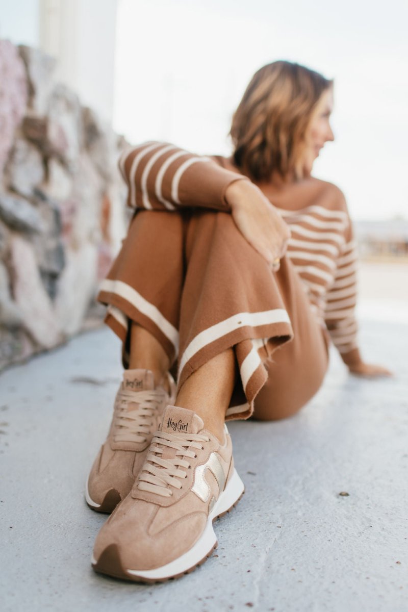 Corky's Camel Faux Suede No Prob Sneakers - Macoma Boutique301 Sneakers