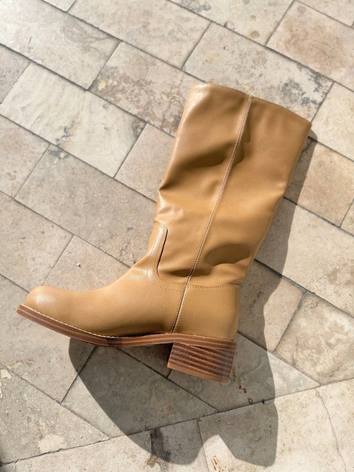 Corky's Camel Put Up Or Shut Up - Wide Calf Boots - Macoma Boutique303 Mules & Boots