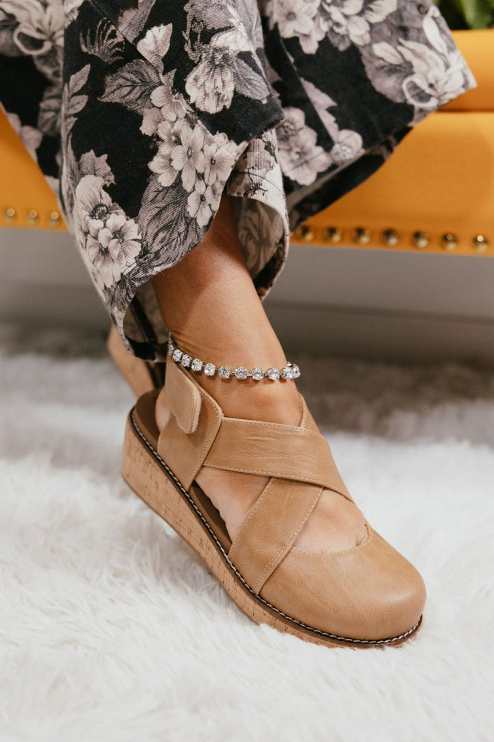 Corky's Caramel Bring It In Sandals - Macoma Boutique302 Wedges & Heels