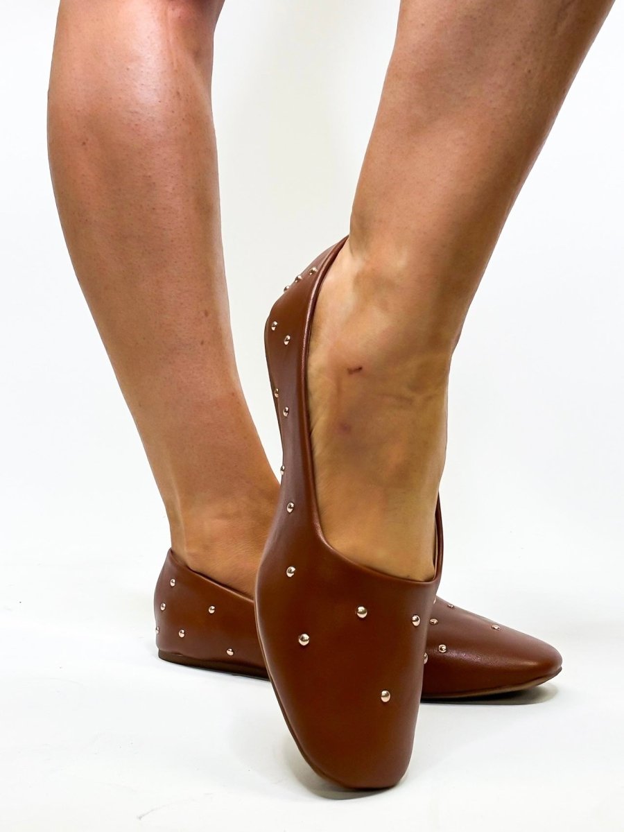 Corky's Cognac Don't Be Rude Flats - Macoma Boutique305 Flats