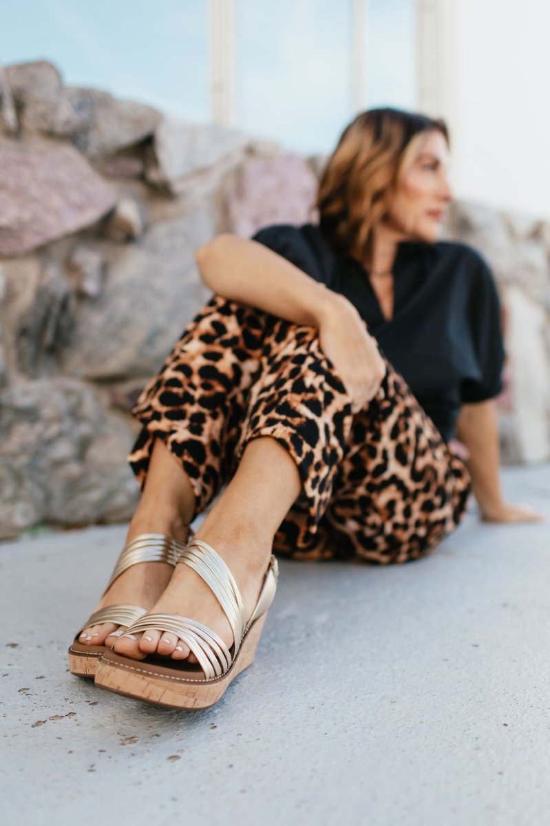 Corky's Gold About Last Night Wedges - Macoma Boutique302 Wedges & Heels