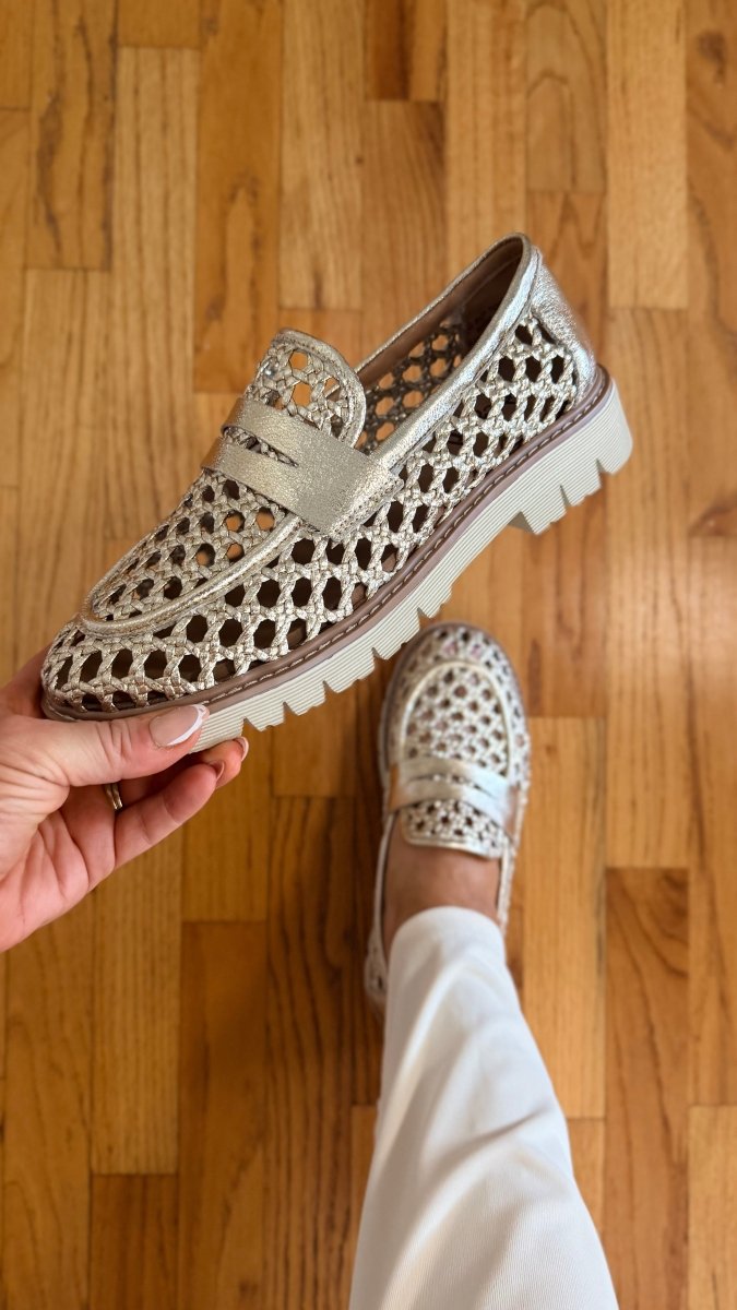 Corky's Gold So Put Together Shoes - Macoma Boutique303 Mules & Boots