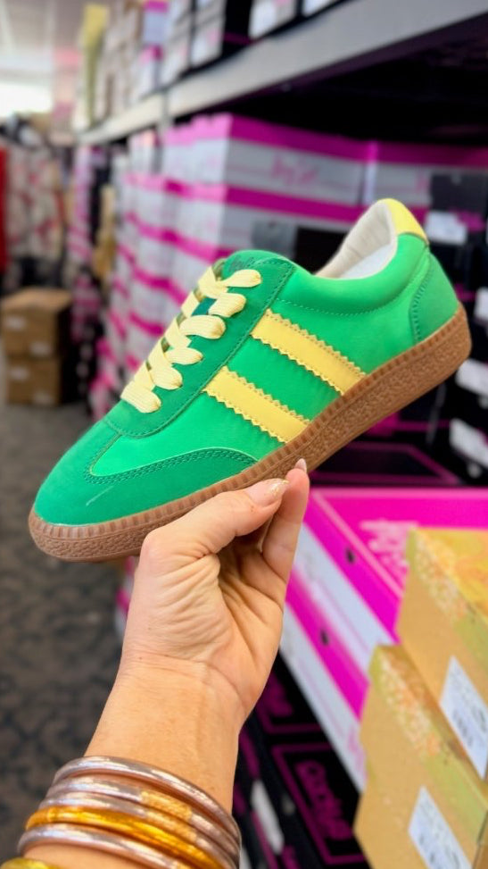 Corky's Green Heads Up Sneakers - Macoma Boutique301 Sneakers