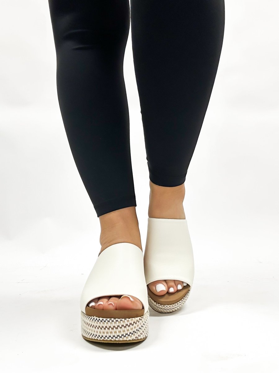 Corky's Ivory Totally Buggin Wedges FINAL SALE - Macoma Boutique302 Wedges & Heels