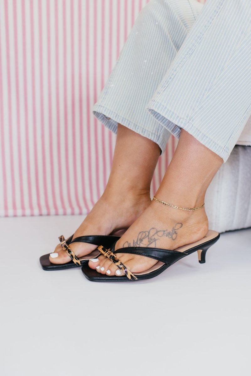 Corky's Leopard Black Combo Dainty Heels - Macoma Boutique304 Sandals