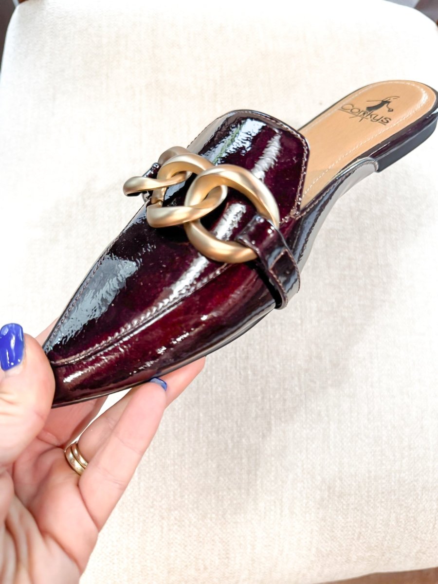 Corky's Merlot Playin For Keeps Mules - Macoma Boutique303 Mules & Boots