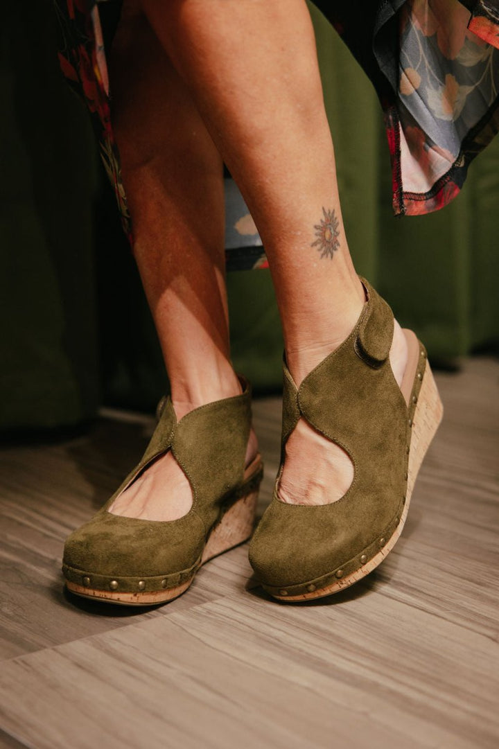 Corky's Moss Oh It's You Wedges - Macoma Boutique302 Wedges & Heels