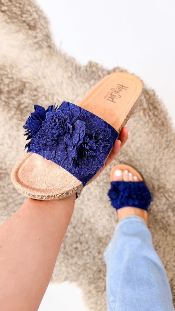 Corky's Navy Wild Child Sandals - Macoma Boutique304 Sandals