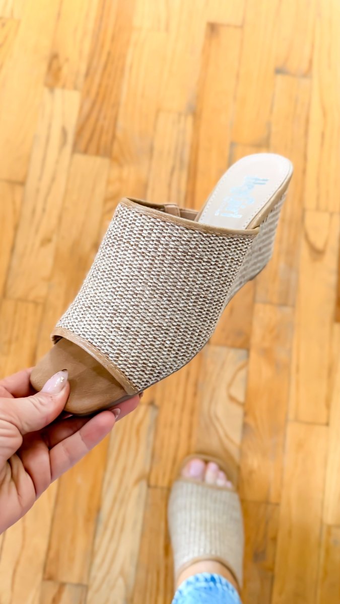 Corky's Raffia Kiss Me Wedges - Macoma Boutique302 Wedges & Heels
