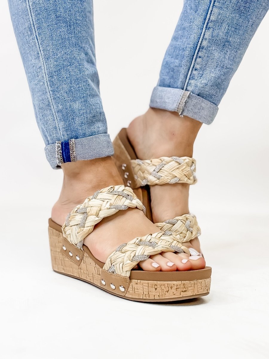 Corky's Raffia Total Knockout Sandals - Macoma Boutique302 Wedges & Heels