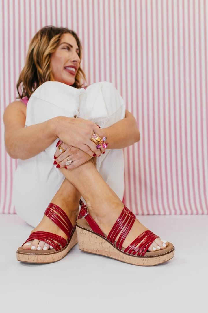 Corky's Red About Last Night Wedges - Macoma Boutique302 Wedges & Heels