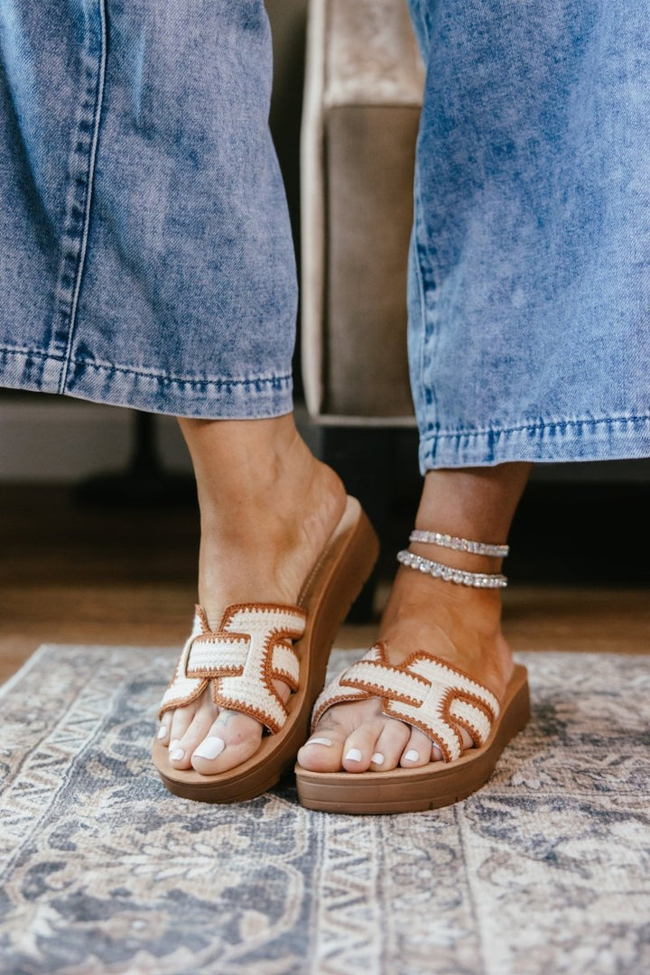 Corky's Tan Combo On The Edge Sandals - Macoma Boutique304 Sandals