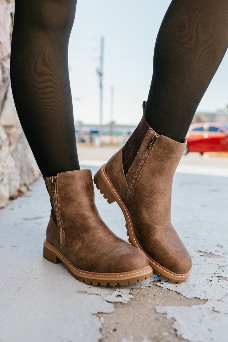 Corky's Tan Don't Be Difficult Boots - Macoma Boutique303 Mules & Boots