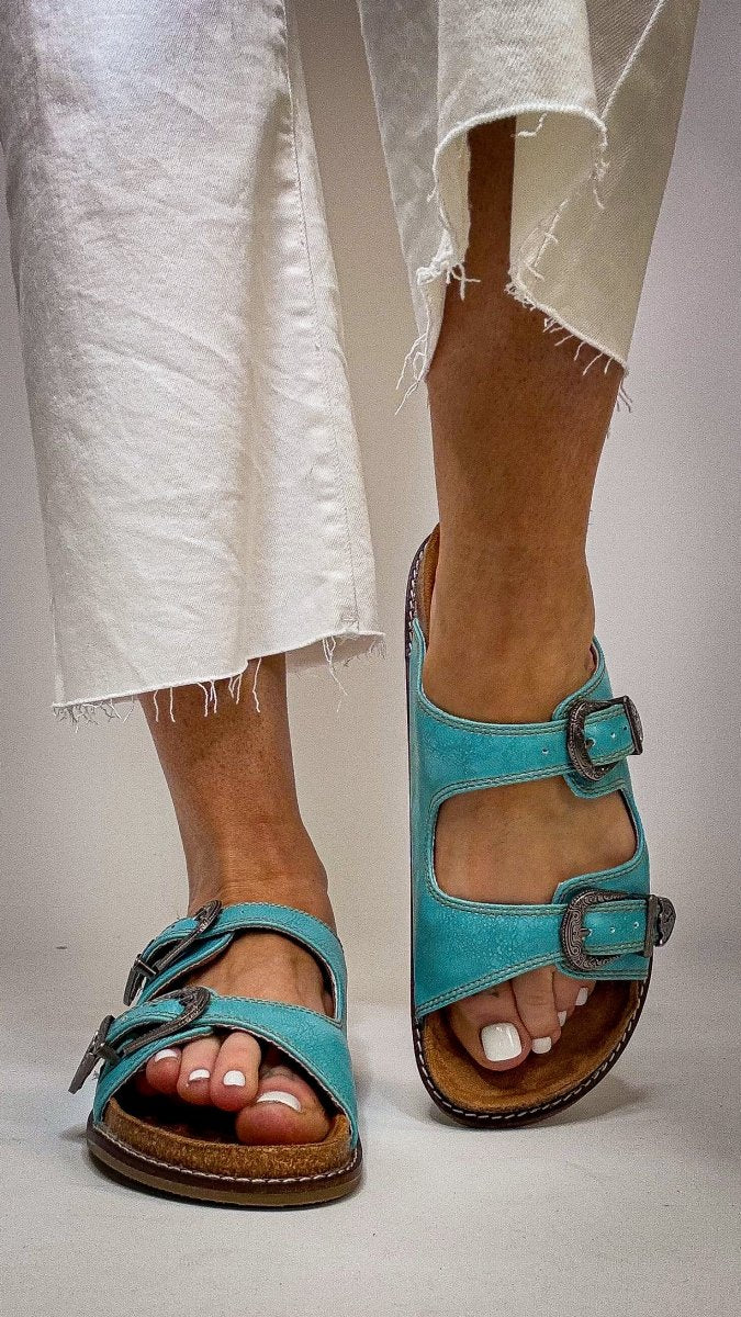 Corky's Teal Atta Girl Sandals - Macoma Boutique304 Sandals