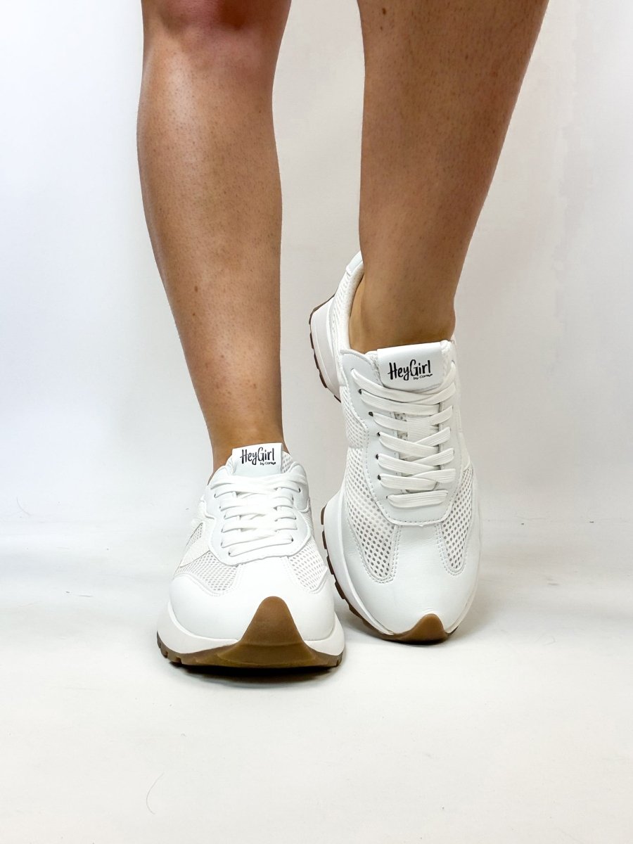 Corky's White No Prob Sneakers - Macoma Boutique301 Sneakers