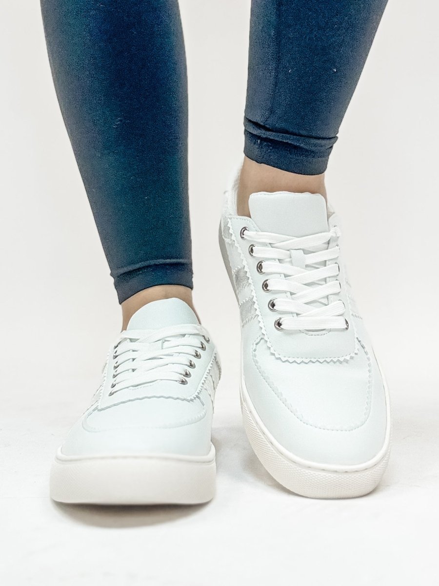 Corky's White Rizz Sneakers - Macoma Boutique301 Sneakers