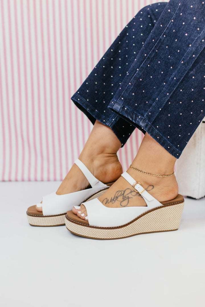 Corky's White Treat Yourself Wedges - Macoma Boutique302 Wedges & Heels
