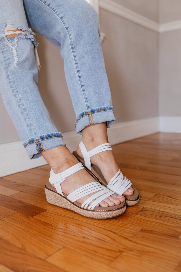 Corky's White What About Now Sandals - Macoma Boutique304 Sandals