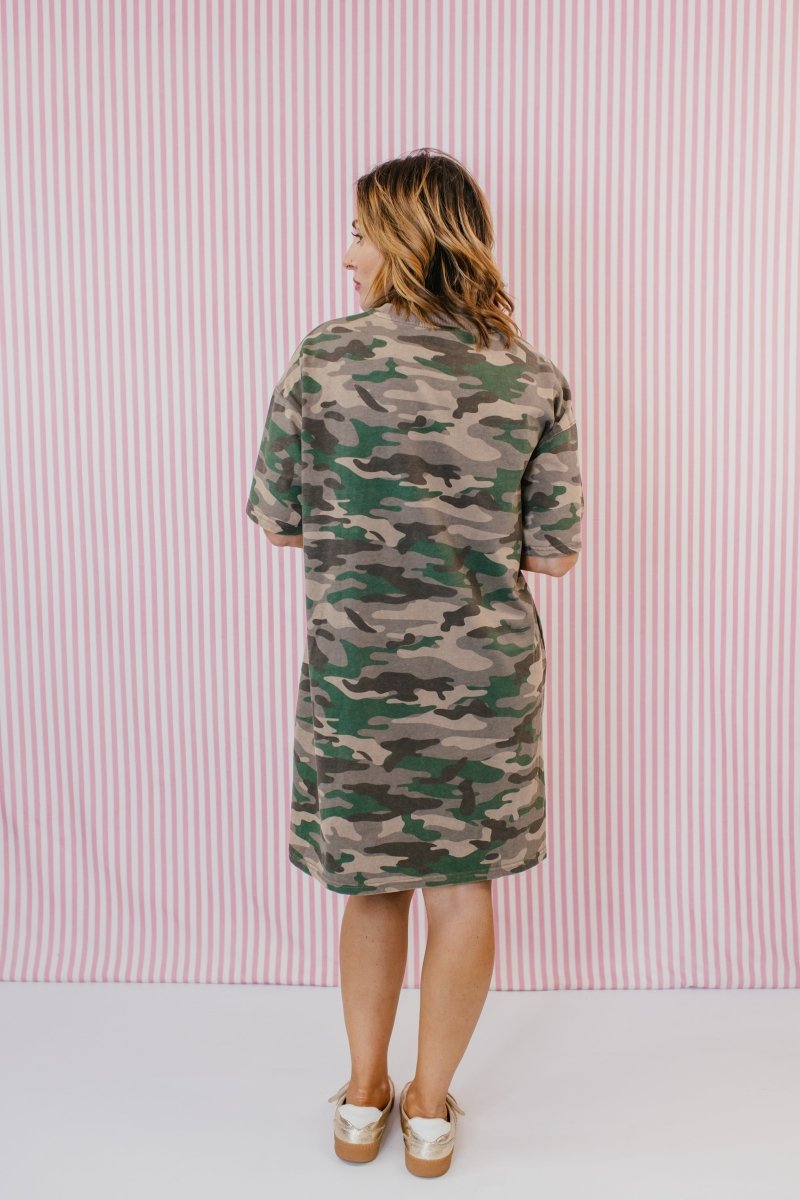 Covered In Camo Dress - Macoma Boutique250 Dresses