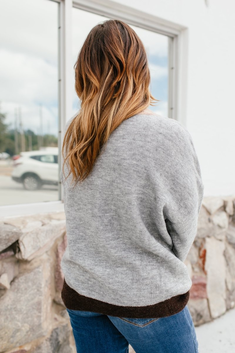 Cozy Panel Sweater - Macoma Boutique130 Sweaters