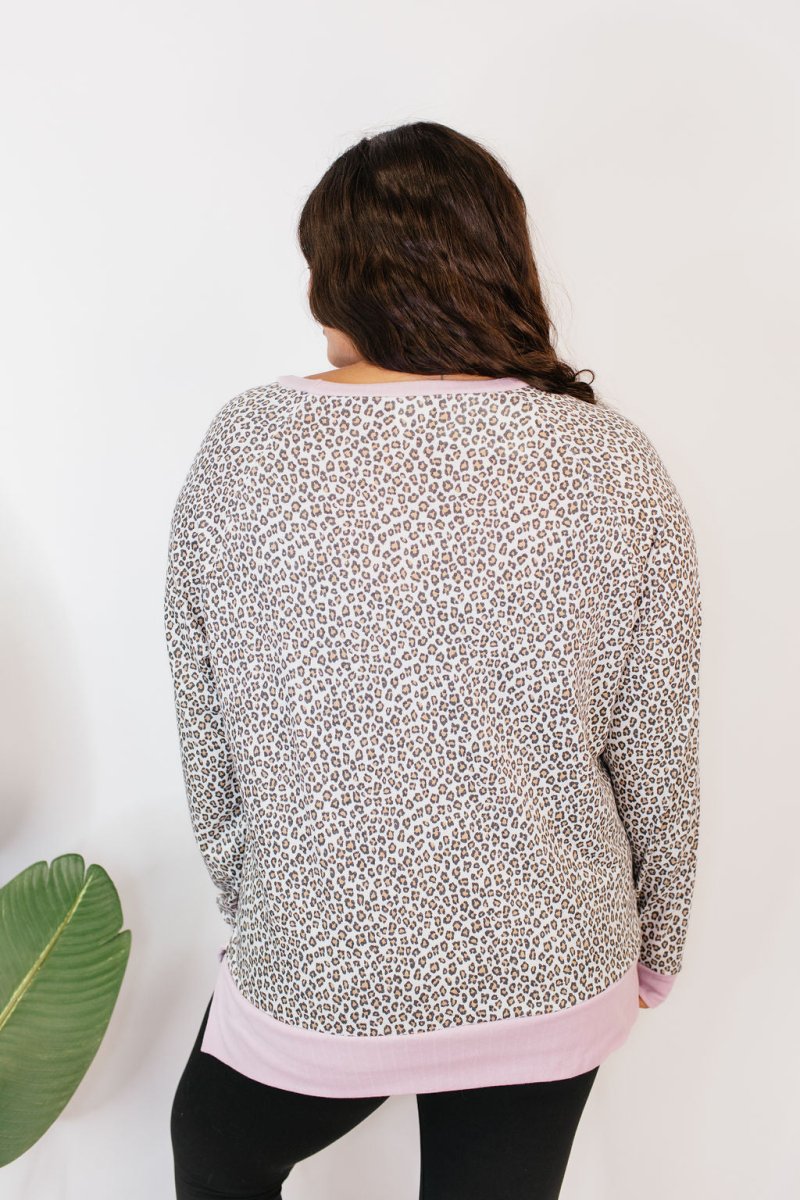 Cozy Trends Pullover In Cheetah - Reg & Curvy - Macoma Boutique130 Sweaters