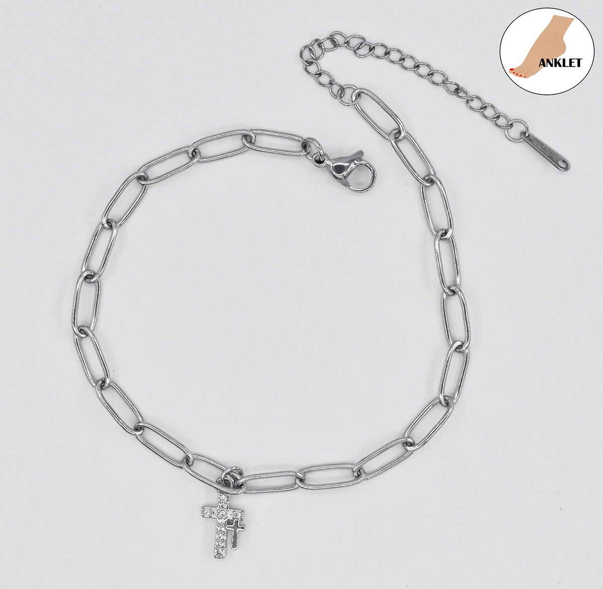 Cross Anklet - Macoma Boutique310 Accessories/Jewelry