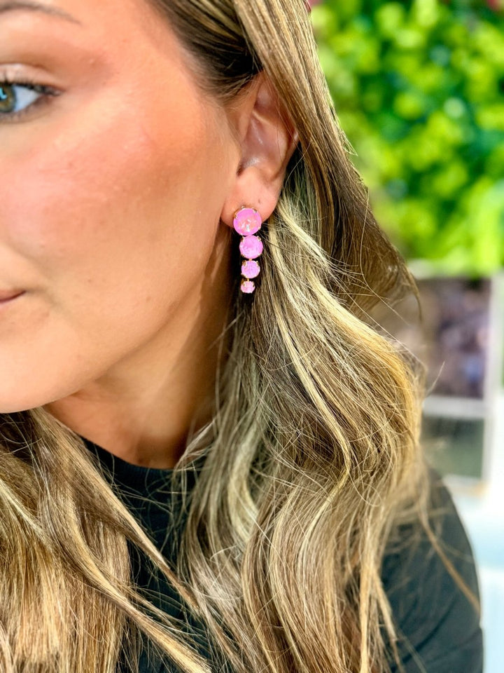 Double Take Earrings in Pink - Macoma Boutique315 Jewelry