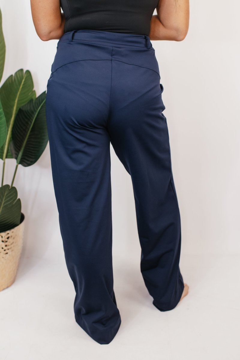 Elevate Everyday Pants In Navy - Reg & Curvy - Macoma Boutique210 Other Bottoms