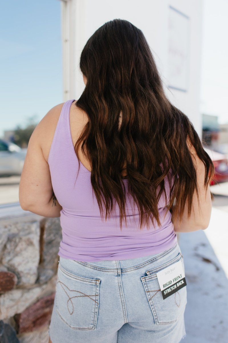 Elite Fit Tank In Lavender - Reg & Curvy - Macoma Boutique110 Tanks