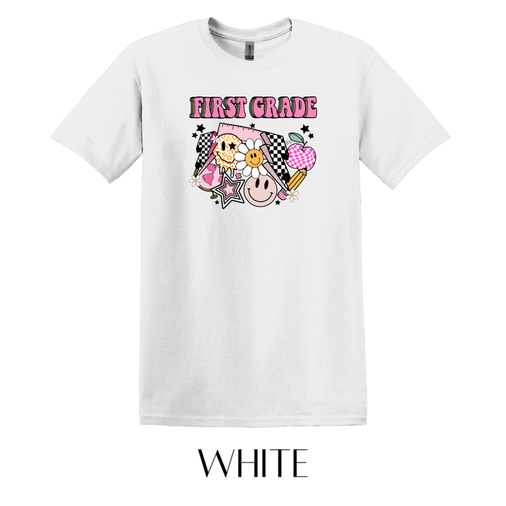 First Grade Graphic Tee - FINAL SALE - Macoma Boutique555 Presales