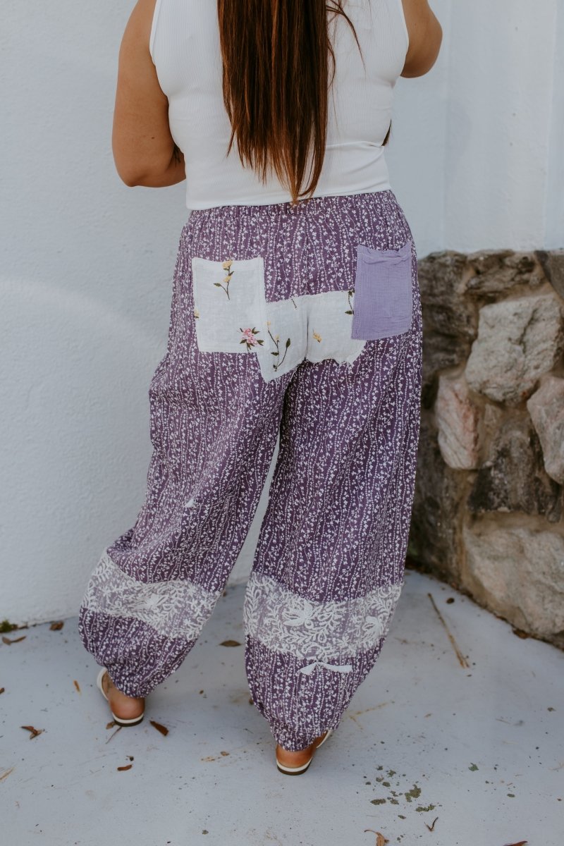 Free Spirit Patch Pants - Macoma Boutique210 Other Bottoms
