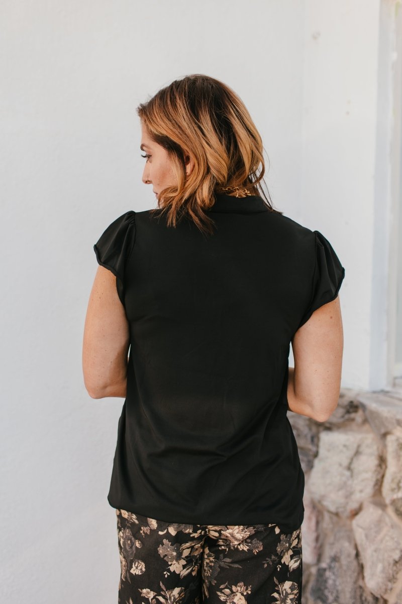 Fresh Picked Top In Black - Reg & Curvy - Macoma Boutique100 Short Sleeve
