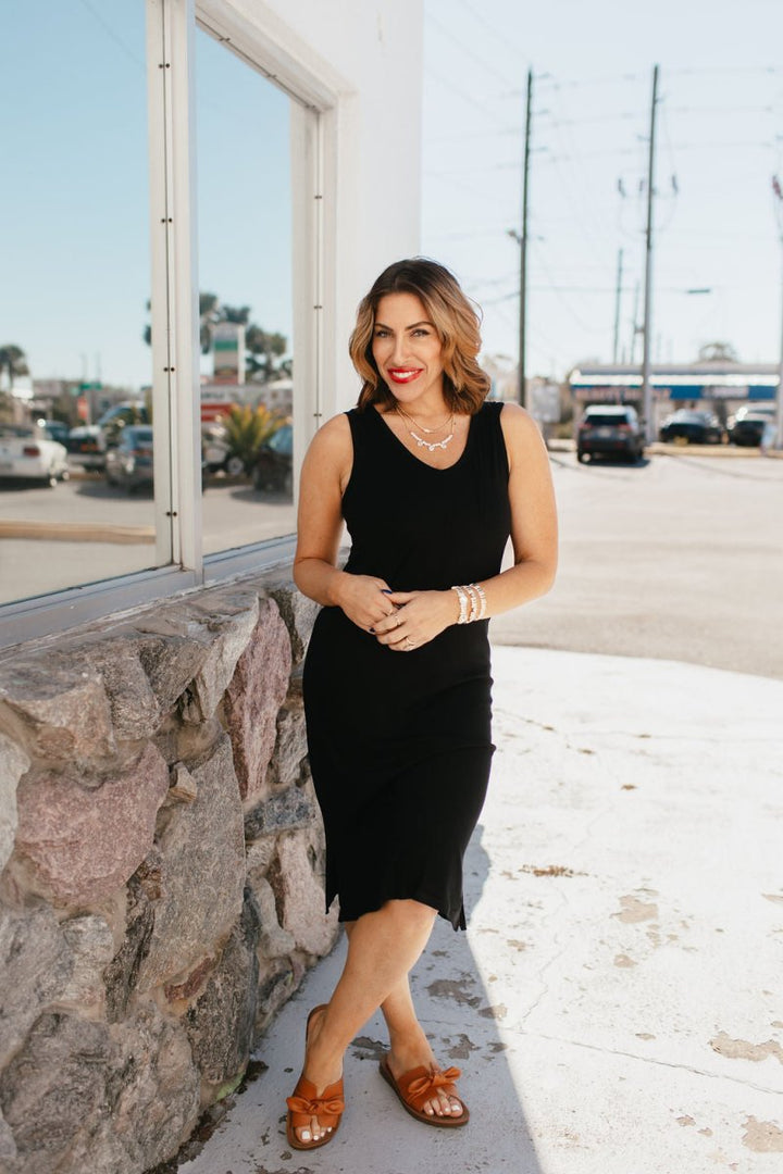 Get To The Basics Dress - Macoma Boutique110 Tanks