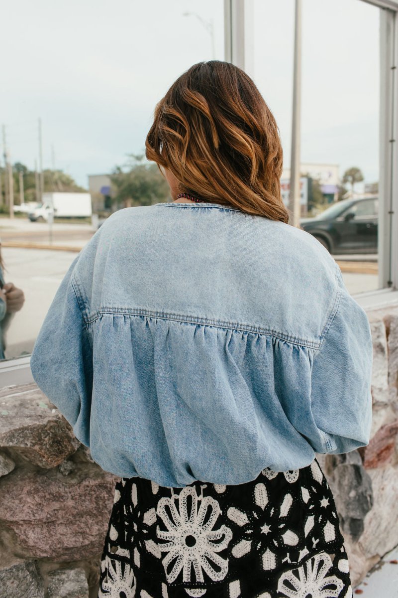 Glow - Up Denim Jacket - Macoma Boutique240 Jackets/Blazers