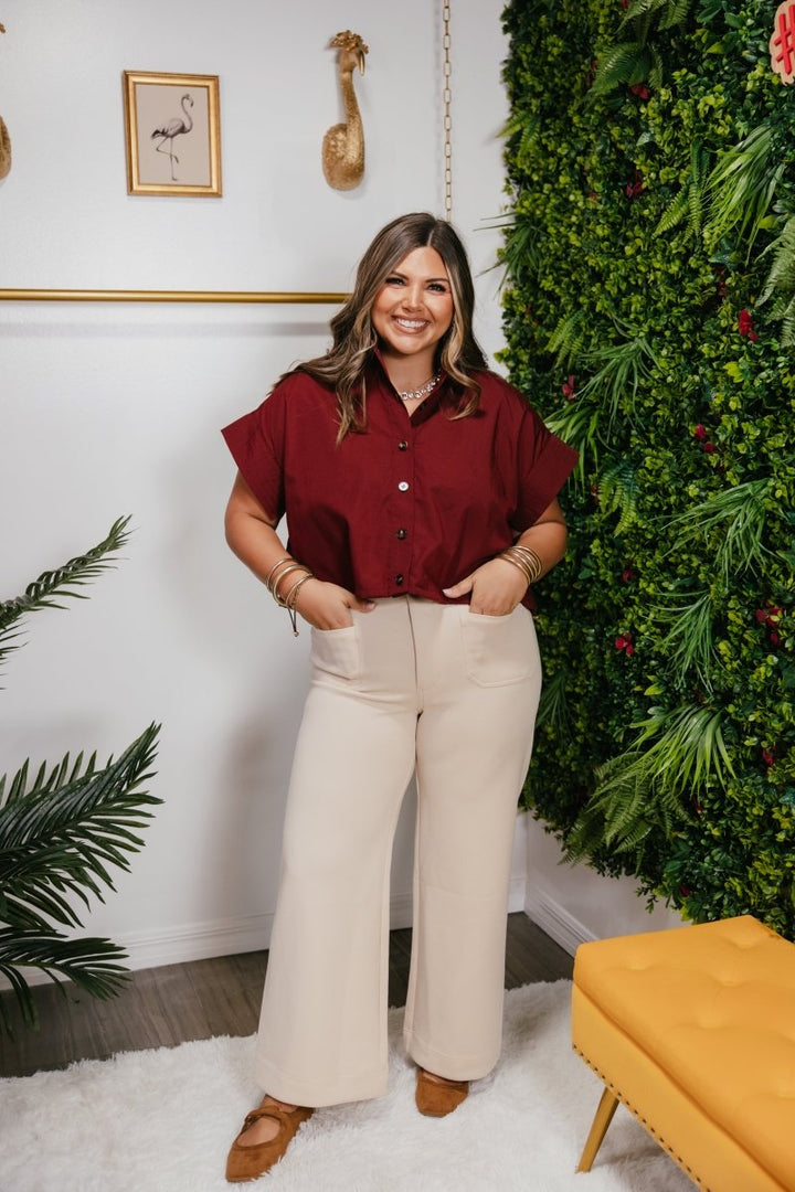 Graceful Moments Pants In Ecru - Macoma Boutique210 Other Bottoms