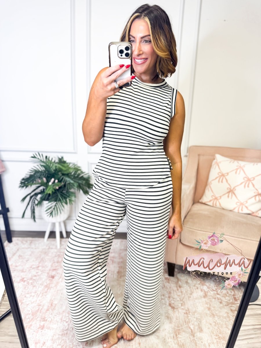 Happy Stripes Tank Top - FINAL SALE - Macoma Boutique110 Tanks