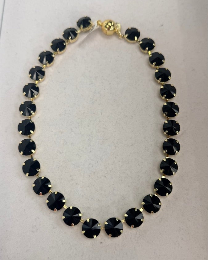 Hello Lovely 12MM Necklace in Black - Macoma Boutique315 Jewelry