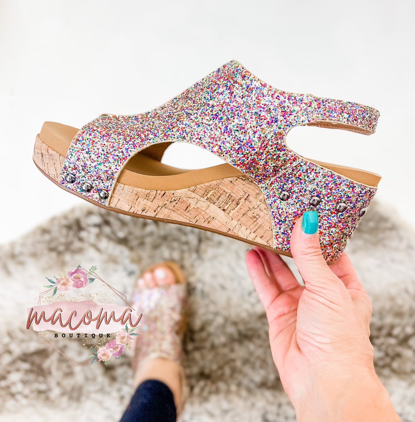 Corky's Confetti Glitter Carley Sandals - FINAL SALE