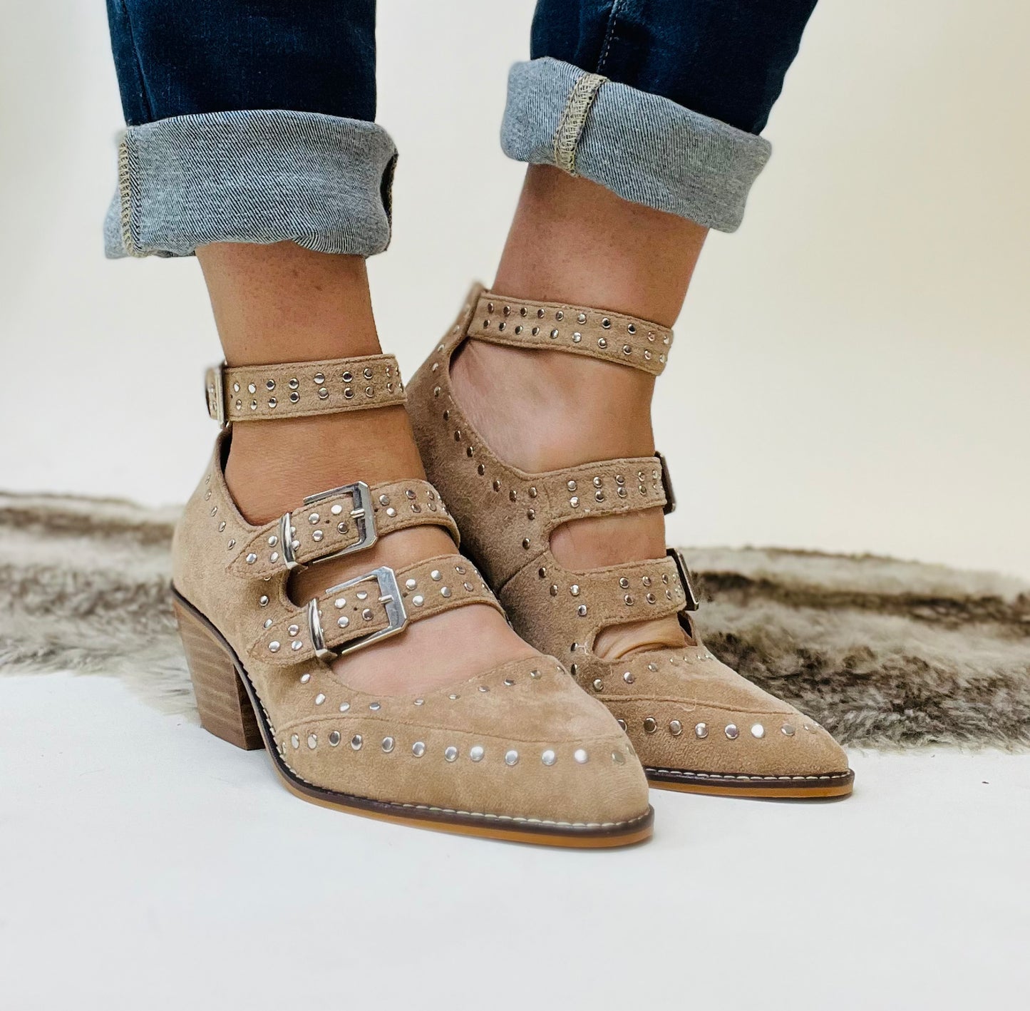 Corky's Sand Suede Cackle Shoes