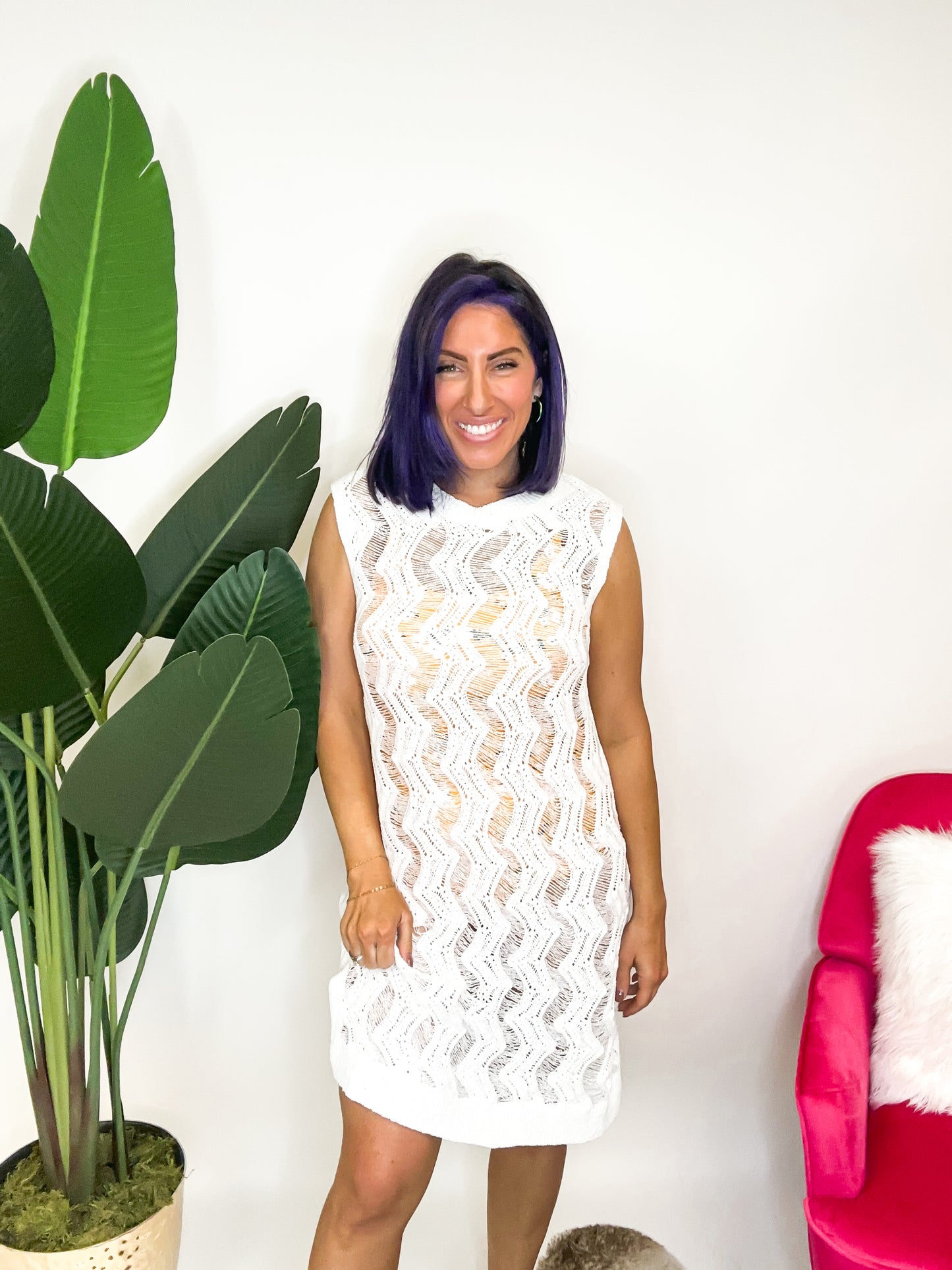 Cache-maillot de bain en tricot - Reg/Curvy