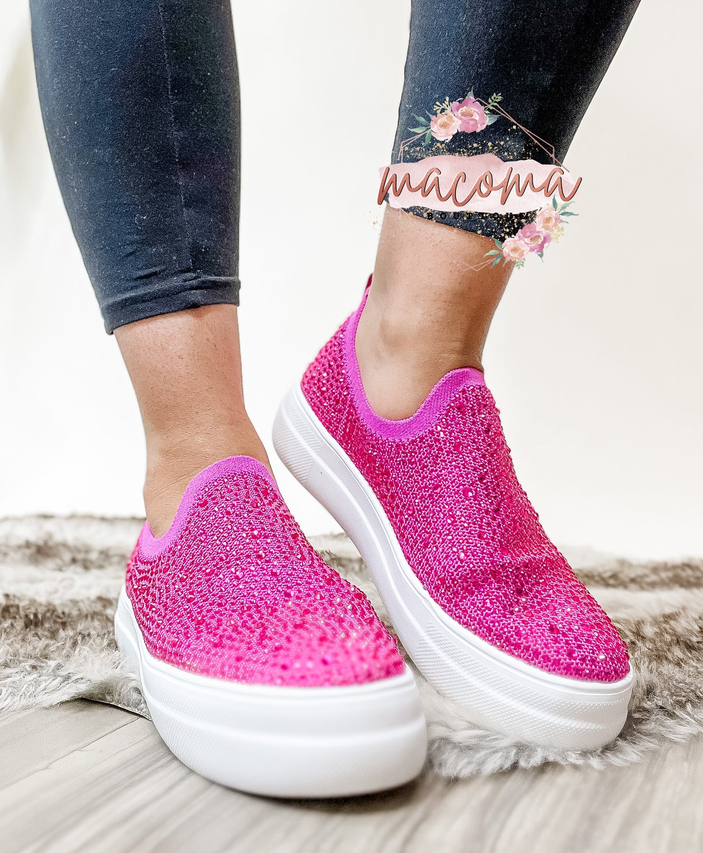 Corky's Fuchsia Crystals Hilary Shoes