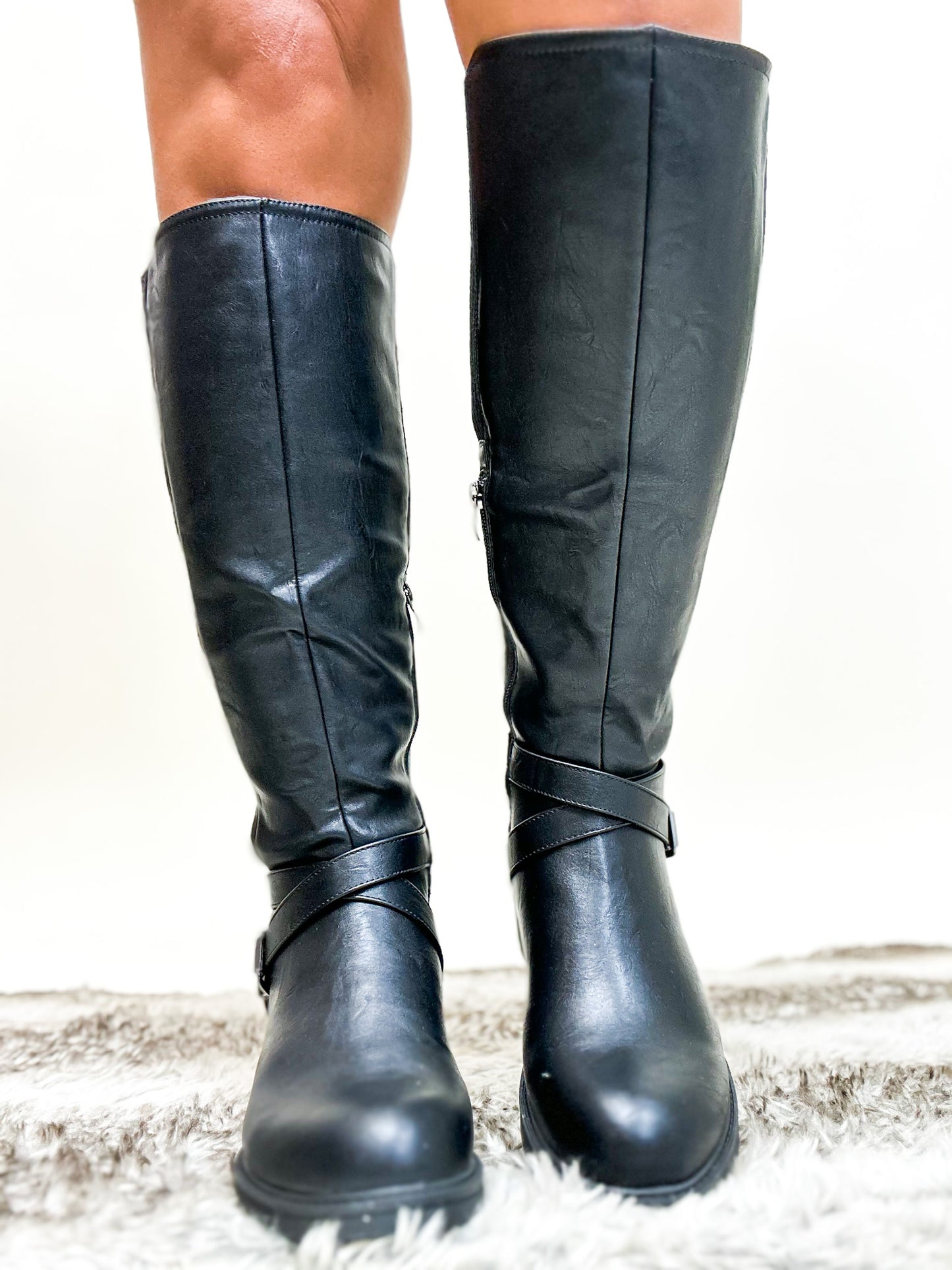 Corky's Black Hayride Boots - Wide Calf Friendly