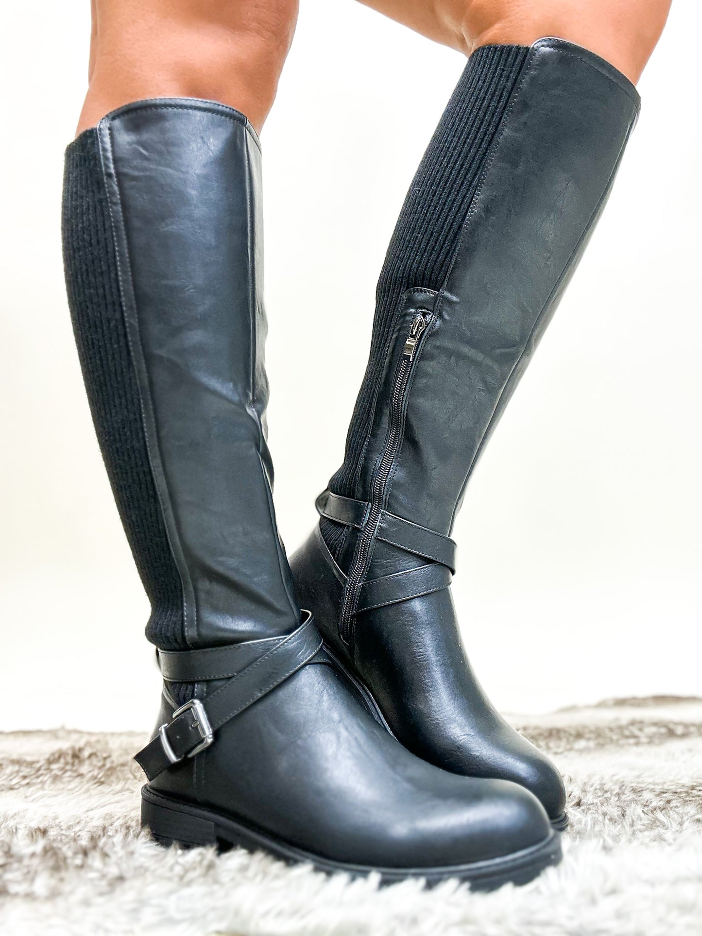 Corky's Black Hayride Boots - Wide Calf Friendly