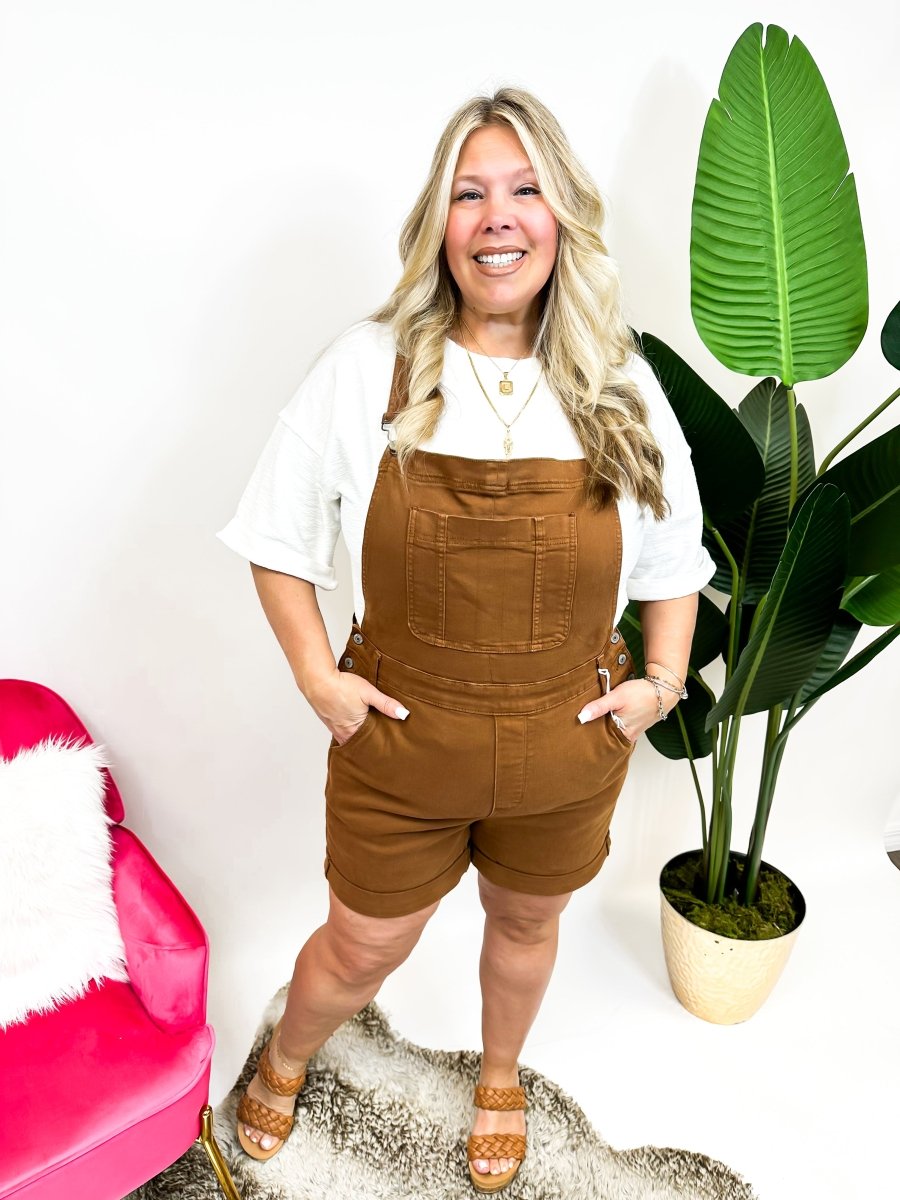 Judy Blue Mocha Moments Overalls - FINAL SALE - Macoma Boutique170 Denim