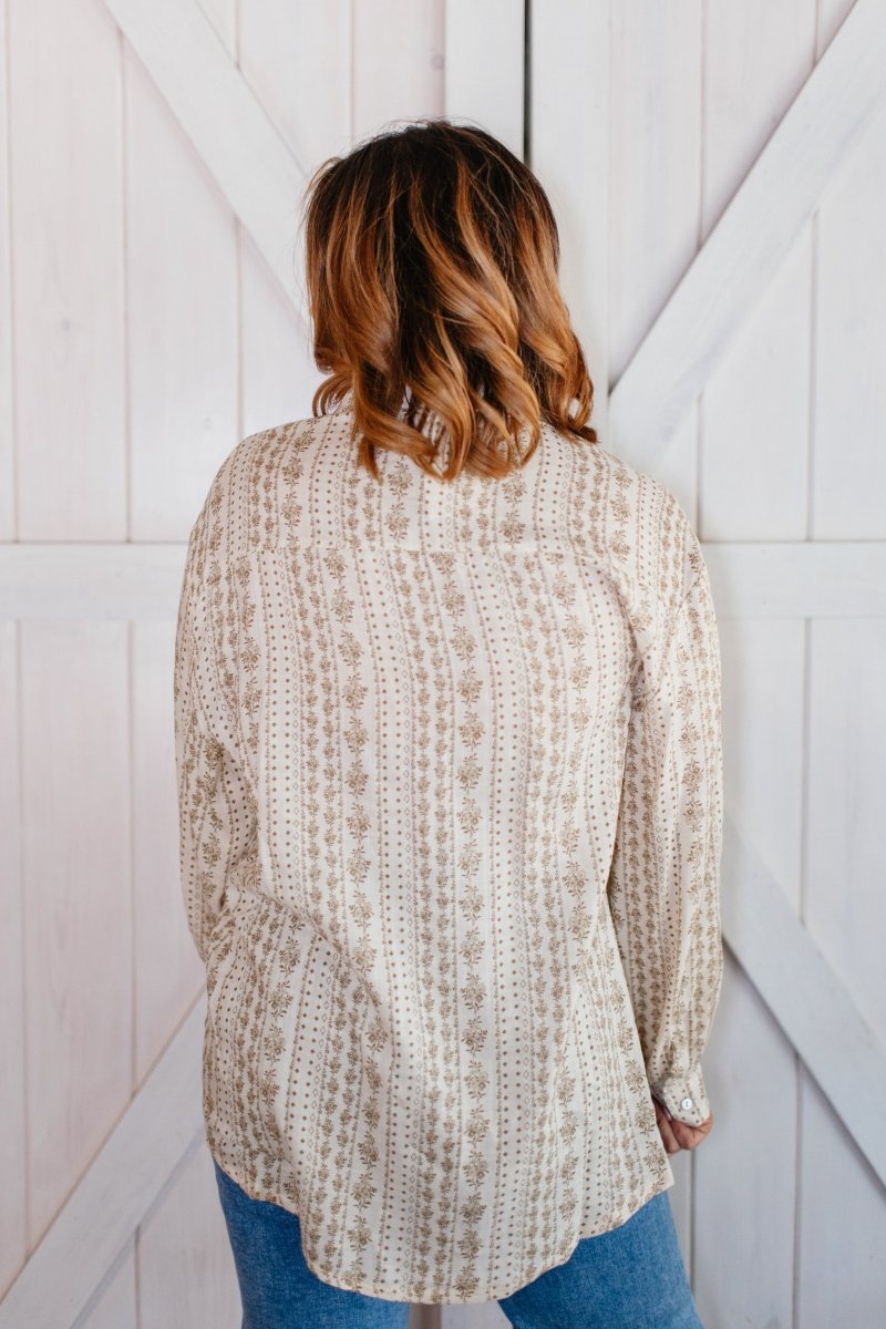 Khaki Sands Top - FINAL SALE - Macoma Boutique120 Long Sleeve