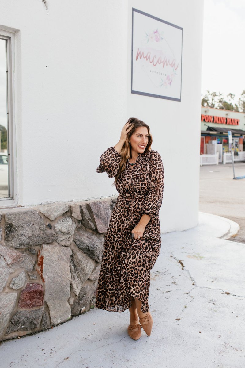 Leopard Luxe Maxi Dress - Reg & Curvy - Macoma Boutique250 Dresses