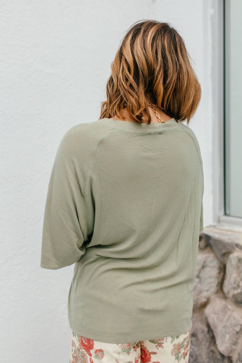 Lived In Top In Herb - Macoma Boutique100 Short Sleeve