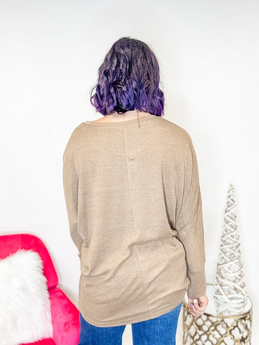 Livin La Vida Mocha Top - Reg/Curvy - FINAL SALE - Macoma Boutique120 Long Sleeve