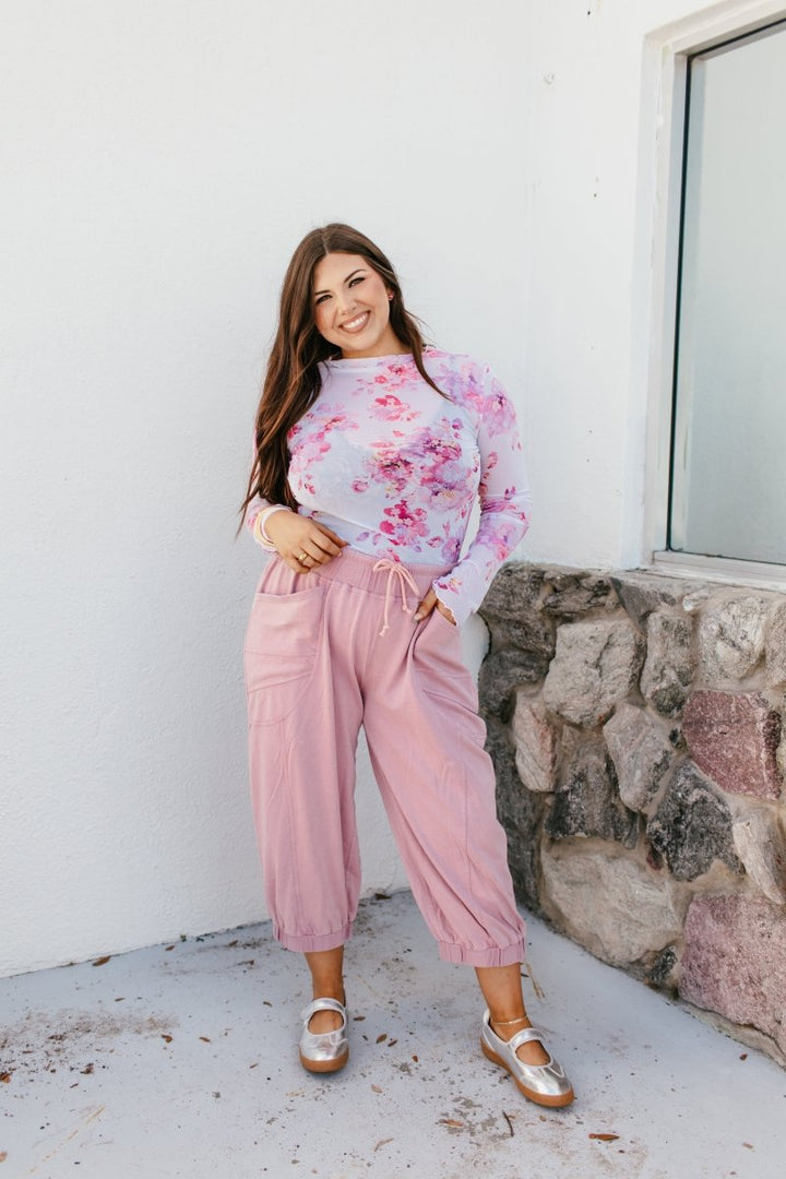 Making Me Blush Joggers - Reg & Curvy - Macoma Boutique100 Short Sleeve